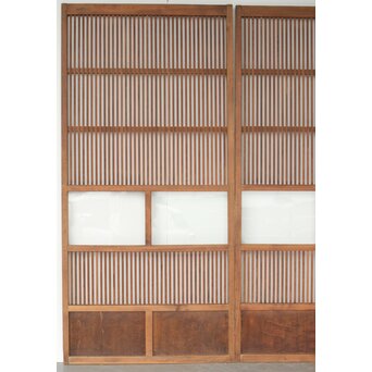 2分割 クリアガラス格子戸 2枚1組　L1085 