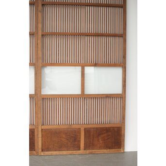 2分割 クリアガラス格子戸 2枚1組　L1085 