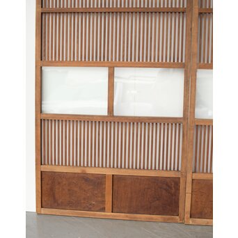 2分割 クリアガラス格子戸 2枚1組　L1085 