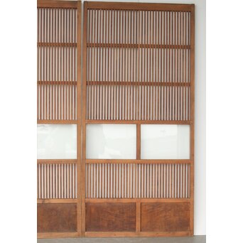 2分割 クリアガラス格子戸 2枚1組　L1085 