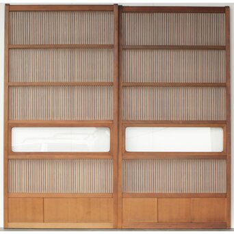 クリアガラス格子戸 4枚1組　L1086YD AB　ウラ