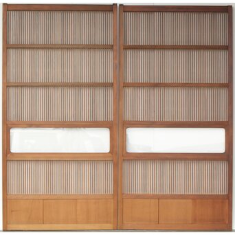 クリアガラス格子戸 4枚1組　L1086YD CD　ウラ