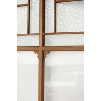 装飾ガラス戸　GD0168 各所縁に　可愛らしい装飾