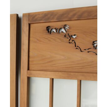 蔦模様 ガラス戸 3枚1組　GD0169YD 