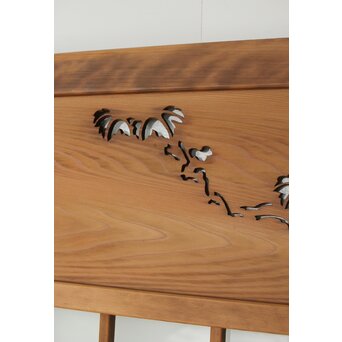 蔦模様 ガラス戸 3枚1組　GD0169YD 