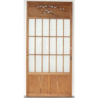 蔦模様 ガラス戸 3枚1組　GD0169YD C　表