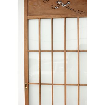 蔦模様 ガラス戸 3枚1組　GD0169YD 