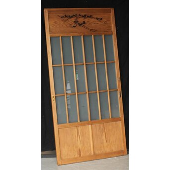 蔦模様 ガラス戸 3枚1組　GD0169YD 