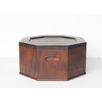 寄木の八角火鉢/瓶掛　X405 