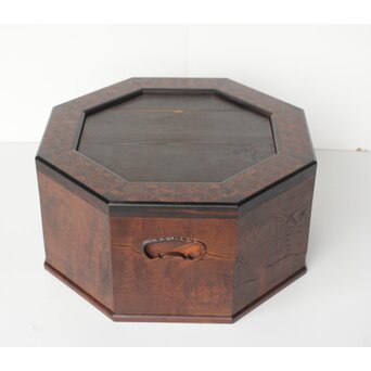 寄木の八角火鉢/瓶掛　X405 