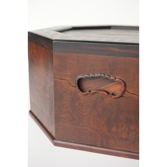 寄木の八角火鉢/瓶掛　X405 