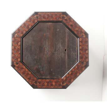 寄木の八角火鉢/瓶掛　X405