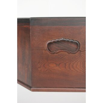 寄木の八角火鉢/瓶掛　X405 