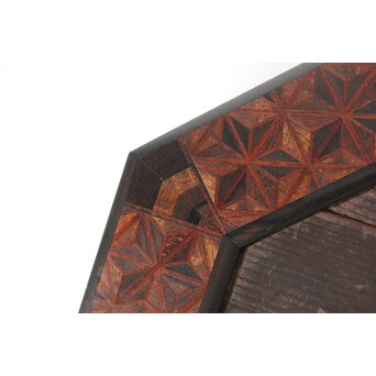 寄木の八角火鉢/瓶掛　X405 