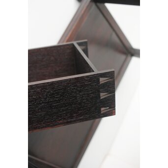 明清家具紅木紫檀意 唐木 博古架 違棚/飾棚　X406 引き出しの中などまで唐木造