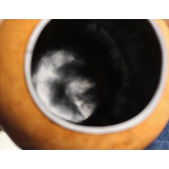 音羽山六 弥竹林造 瓢水指 共箱　U326 