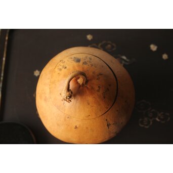 音羽山六 弥竹林造 瓢水指 共箱　U326 