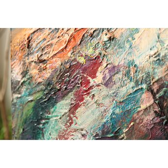 月形那比古『山』油彩 サイン有　Z402 