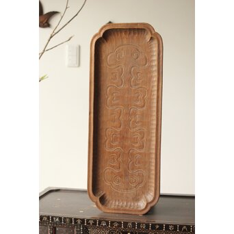 アイヌ イタ 煎茶盆　X408