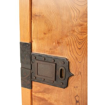 上杢 欅一枚板蔵戸　W093Y 