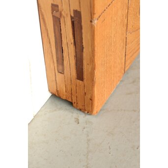 上杢 欅一枚板蔵戸　W093Y 