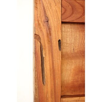 上杢 欅一枚板蔵戸　W093Y 