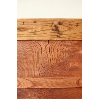 上杢 欅一枚板蔵戸　W093Y 