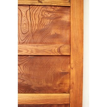 上杢 欅一枚板蔵戸　W093Y 