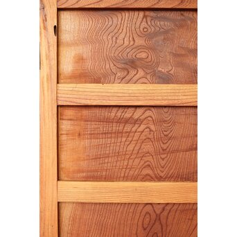 上杢 欅一枚板蔵戸　W093Y 