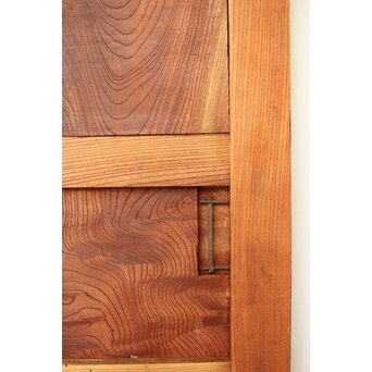 上杢 欅一枚板蔵戸　W093Y 