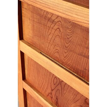 上杢 欅一枚板蔵戸　W093Y 