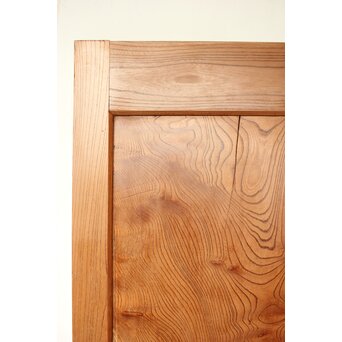 上杢 欅一枚板蔵戸　W093Y 