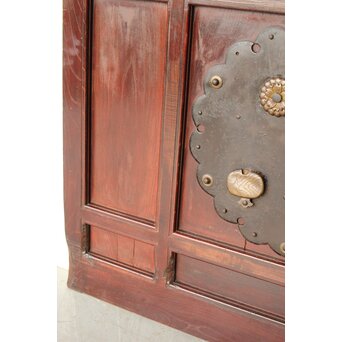 総欅 格子蔵戸　W094YD 