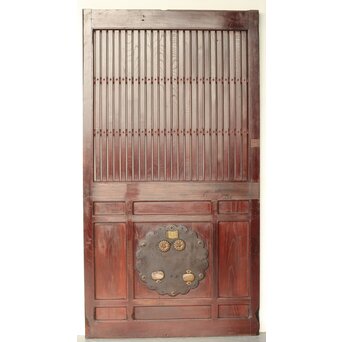 総欅 格子蔵戸　W094YD