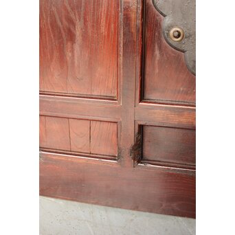 総欅 格子蔵戸　W094YD 