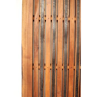 総欅 格子蔵戸　W094YD 