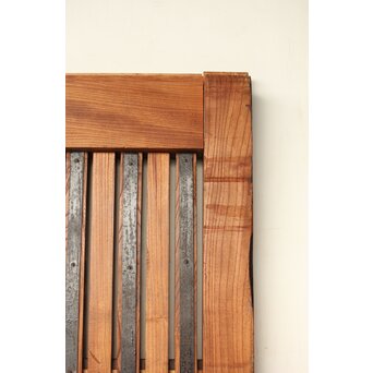 総欅 格子蔵戸　W094YD 