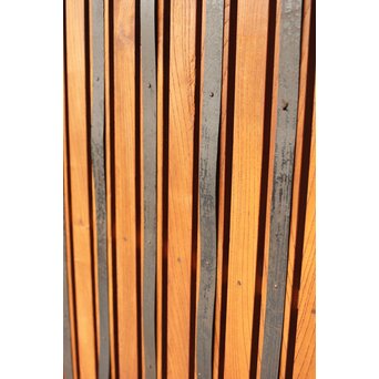 総欅 格子蔵戸　W094YD 