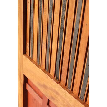 総欅 格子蔵戸　W094YD 