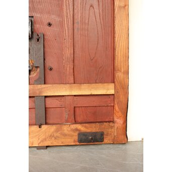 総欅 格子蔵戸　W094YD 