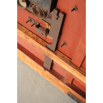 総欅 格子蔵戸　W094YD 