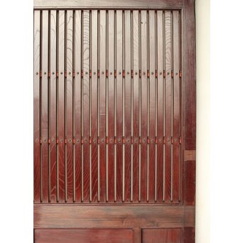 総欅 格子蔵戸　W094YD 