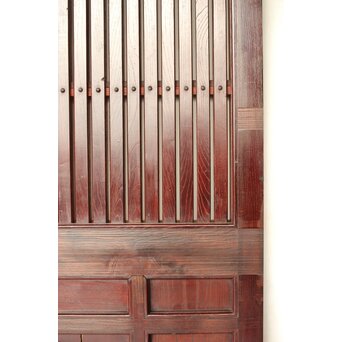 総欅 格子蔵戸　W094YD 