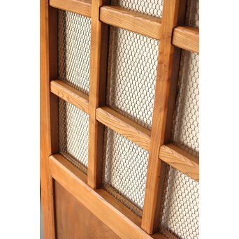 総欅 網の升格子蔵戸　W095YD 