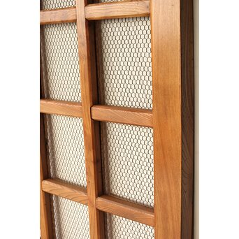 総欅 網の升格子蔵戸　W095YD 