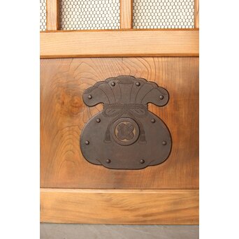 総欅 網の升格子蔵戸　W095YD 