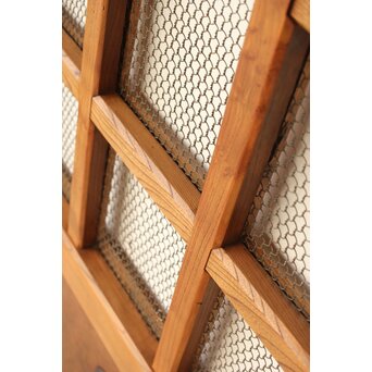 総欅 網の升格子蔵戸　W095YD 
