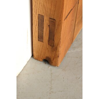 総欅 網の升格子蔵戸　W095YD 