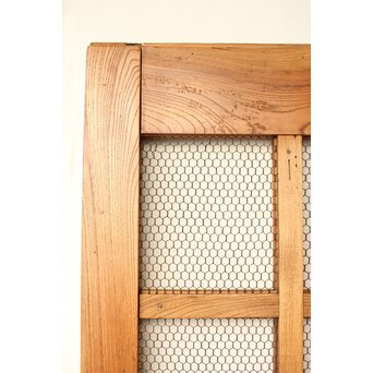 総欅 網の升格子蔵戸　W095YD 