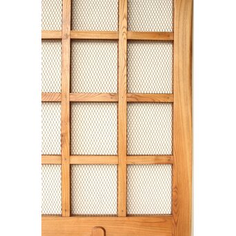 総欅 網の升格子蔵戸　W095YD 